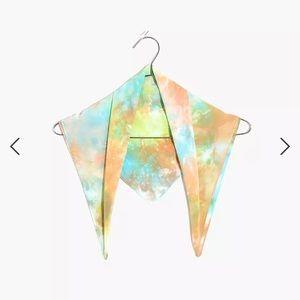 Madewell Silk Tie-dye Bandana Scarf NEW